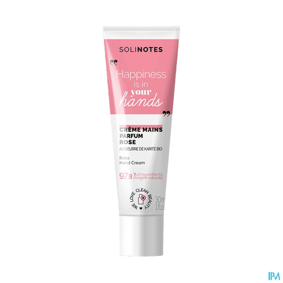 produit SOLINOTES ROSE CR MAINS 30ML