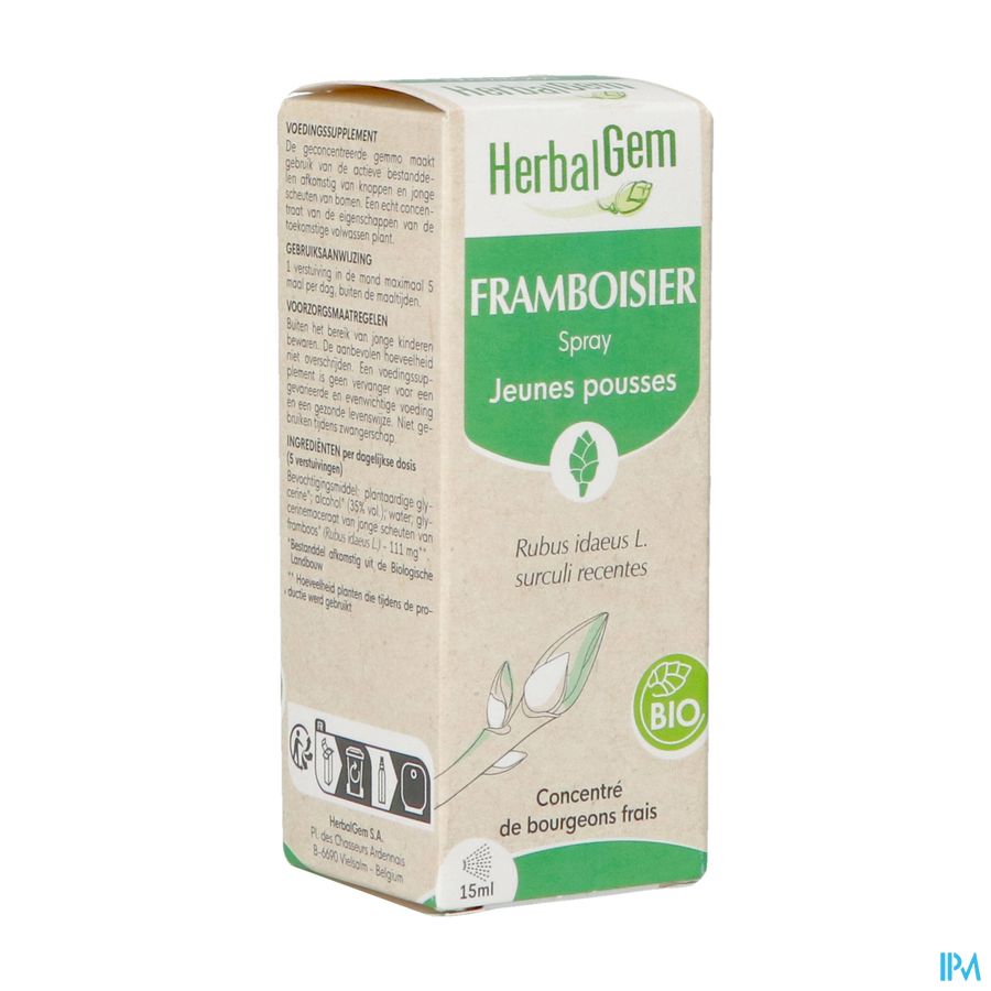 produit HERBALGEM FRAMBOIS JP BIO 15ML