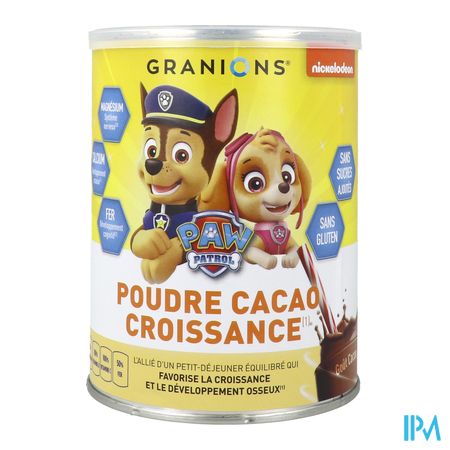 vignette Granions Kid Croissance Poudre Chocolatee Pat Patrouille 300g