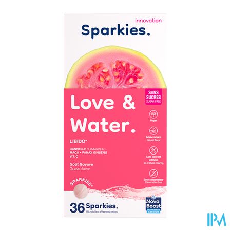 vignette Novaboost Sparkies Love Water Libido Goyave Comprime 36