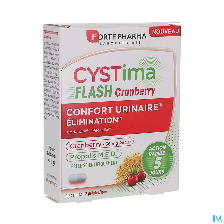produit Forte Pharma Cystima Flash Cranberry Gelule 10