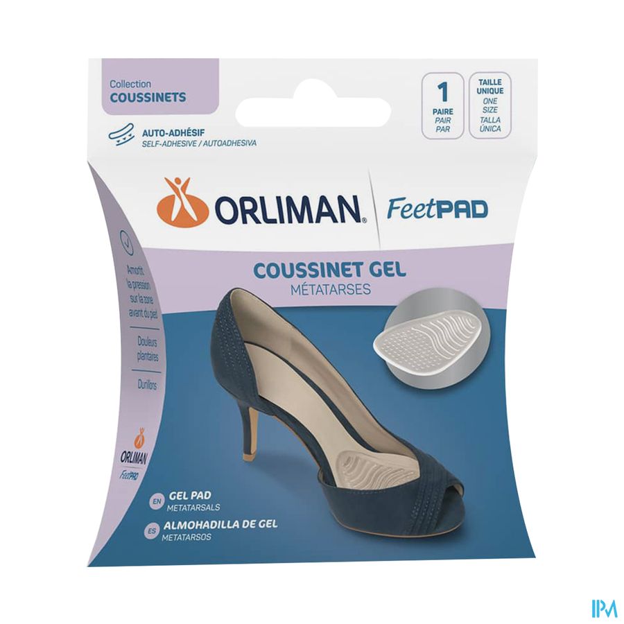 vignette Orliman Feetpad Coussinet Gel Metatarses Tu X2