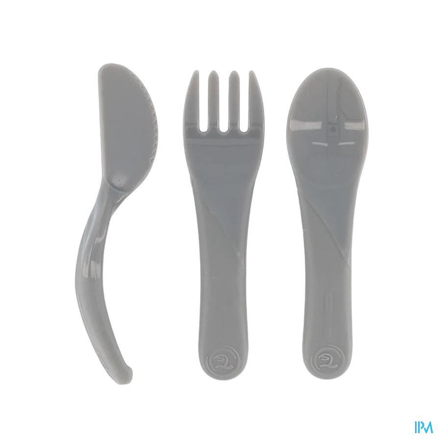 produit TWISTSHAKE COUVERTS APPRENT GRIS P 6M+ 3