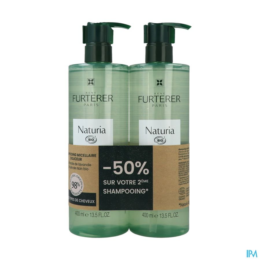 vignette Rene Furterer Naturia Shampooing Micellaire Douceur 400ml X2
