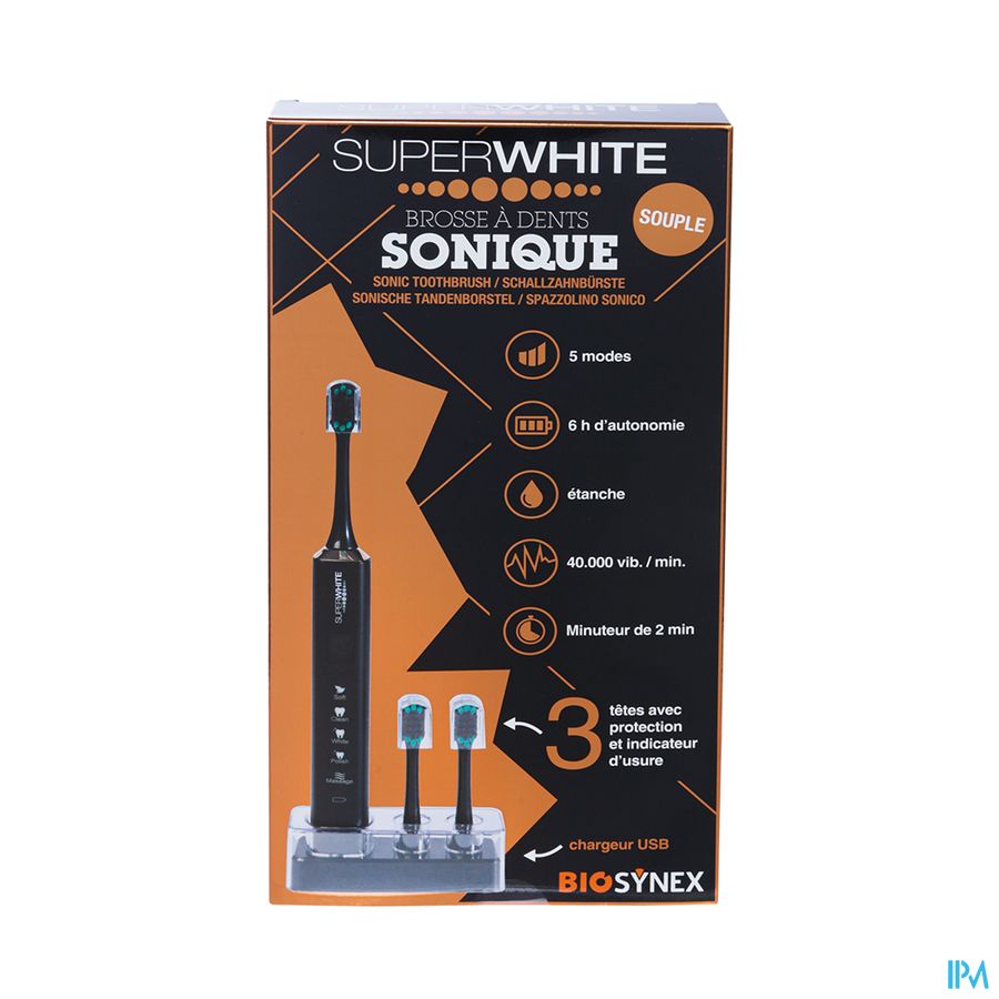 vignette SUPERWHITE BRUSH BROSSE DENT NOIRE