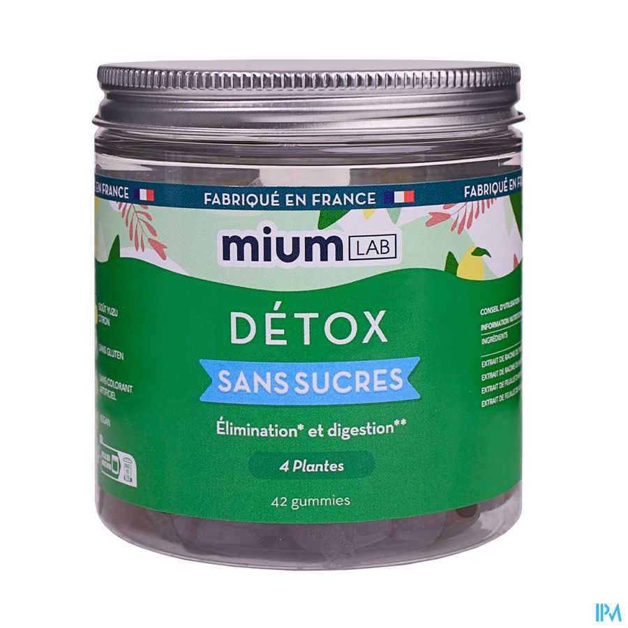 produit Mium Lab Detox Sans Sucre Gummies 42