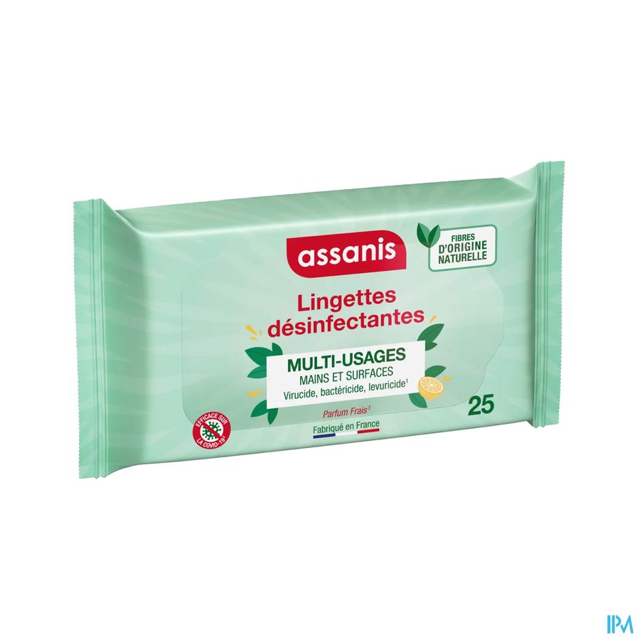 vignette ASSANIS LINGETTES DESINFECTANTES 25