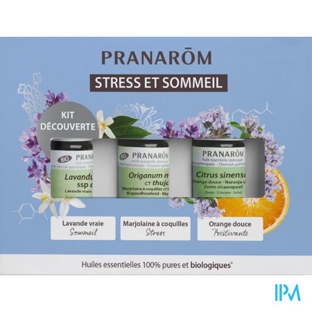 produit Pranarom Huile Essentielle Bio Coffret Calmante 5ml X3