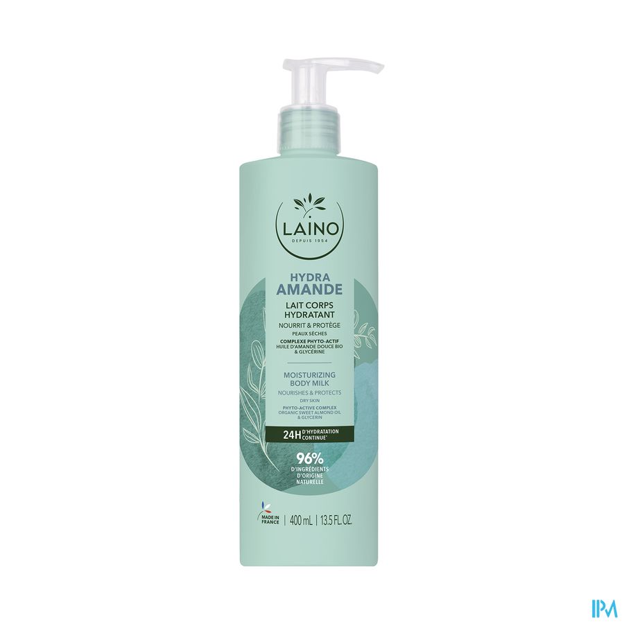 produit LAINO LAIT HYDRATANT AMANDE DOUCE FL400ML