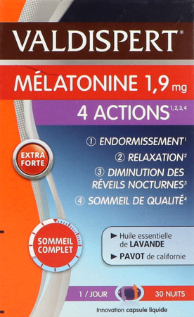 vignette VALDISPERT 4 ACTIONS 1,9MG 30 CPR