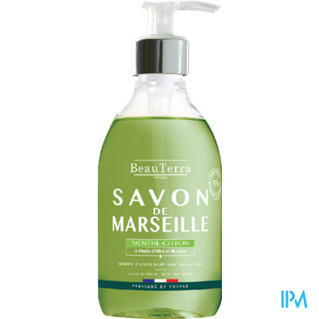 vignette Beauterra Savon Liquide De Marseille Menthe Citron 300ml