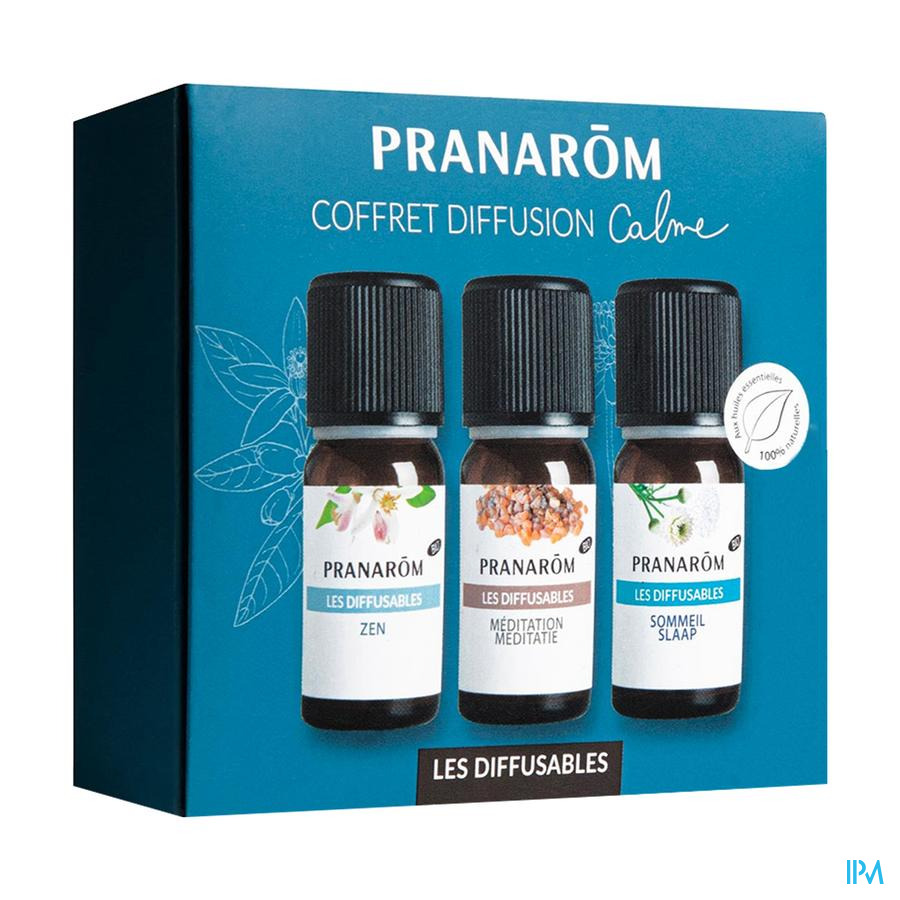 produit Pranarom Les Diffusables Coffret Calme Bio Eco 3x10ml
