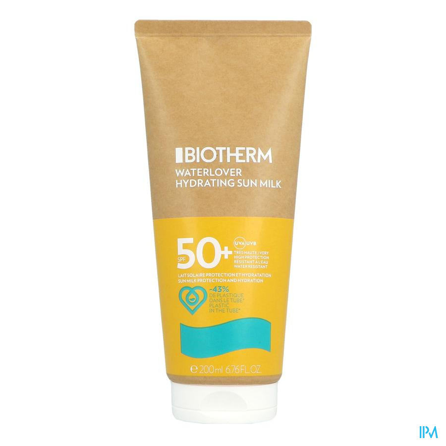 vignette Biotherm Waterlover Lait Solaire Hydratant Spf50+ Flacon 200ml