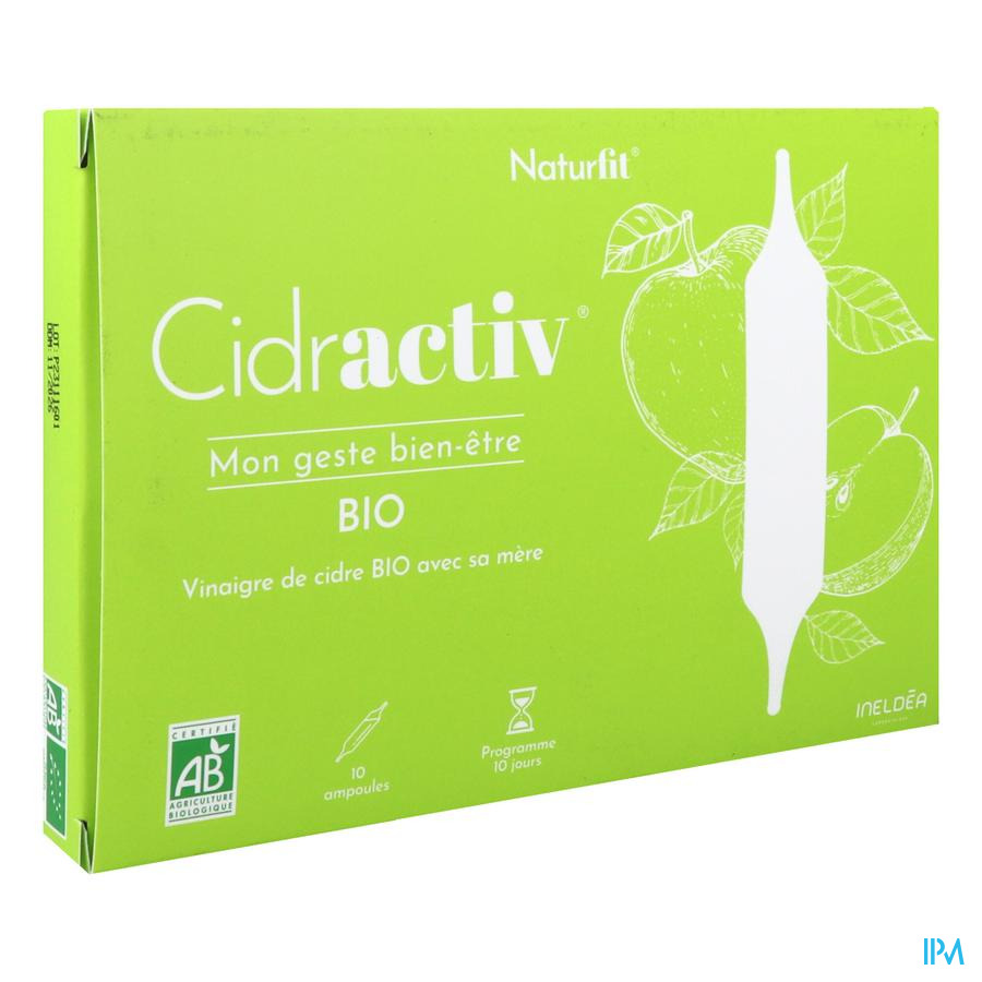 produit Ineldea Naturfit Cidractiv Ampoule 10ml 10