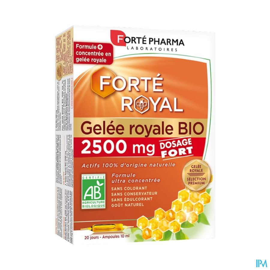 produit FORTE PHARMA GEL ROYALE BIO 2500MG 20AMP