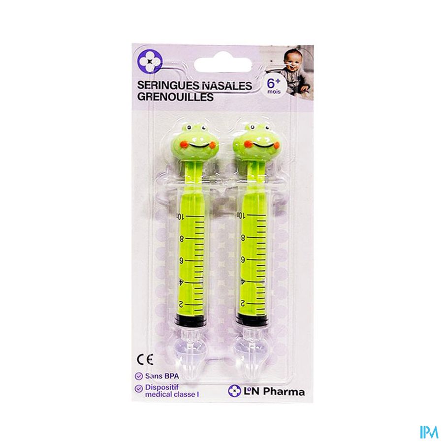 produit L2N SERINGUES NASALES GRENOUILLES BTE2