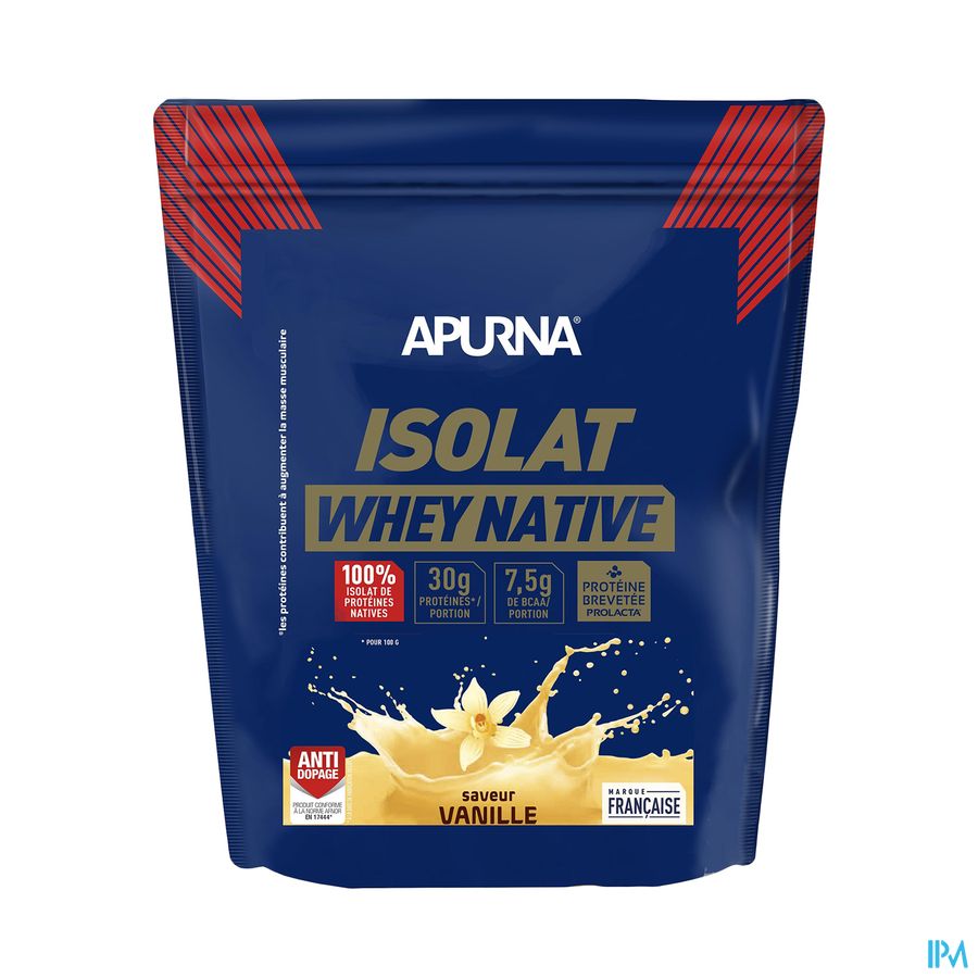 vignette APURNA ISOLAT WHEY NATIVE VANILLE  720G