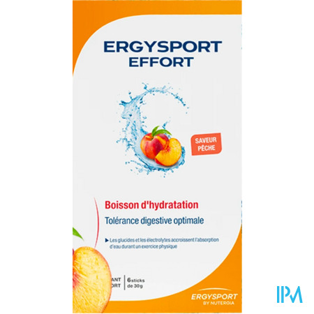 vignette Nutergia Ergysport Effort Peche Poudre Stick 30g X6