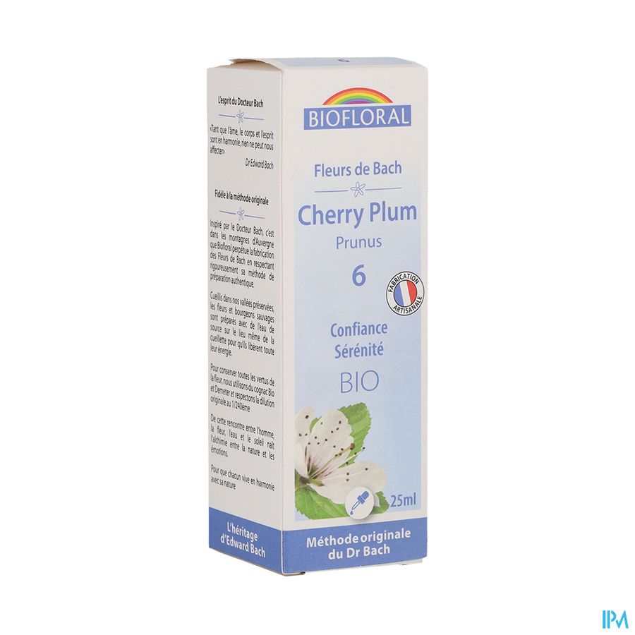produit Biofloral Fleurs De Bach 6 Prunus Bio 25ml