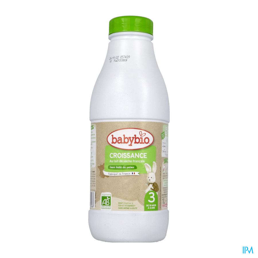 vignette Babybio Lait Croissance 10m Liquide 1l