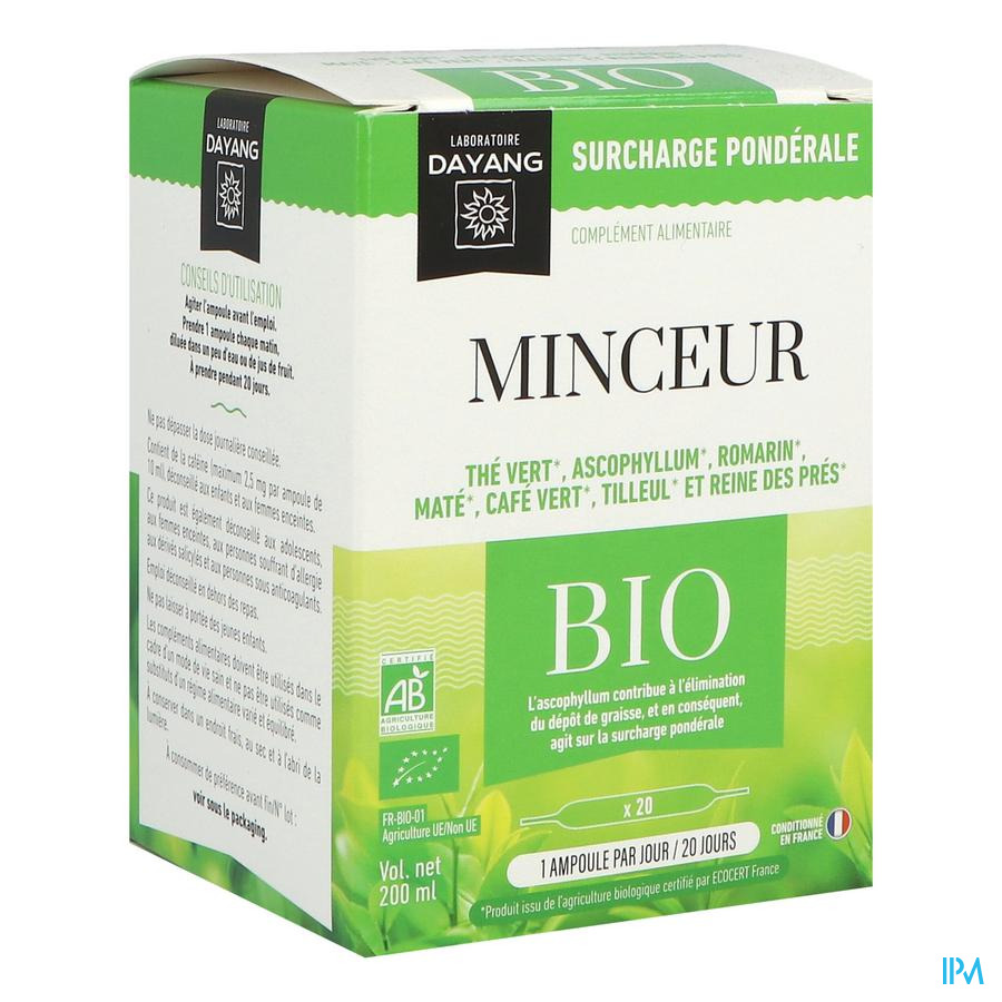 produit Dayang Minceur Bio Ampoule 10ml 20