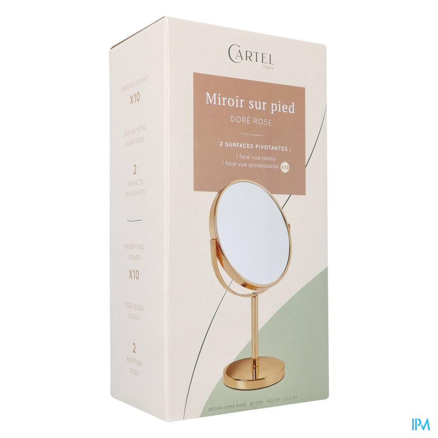 produit VITRY MIROIR PIED OR ROSE.X10