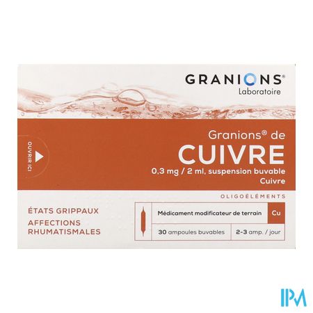 vignette GRANIONS CUIVRE AMP BUV 2ML 30