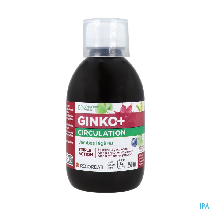 produit GINKOR + CIRCULATION SOLUTION BUVABLE