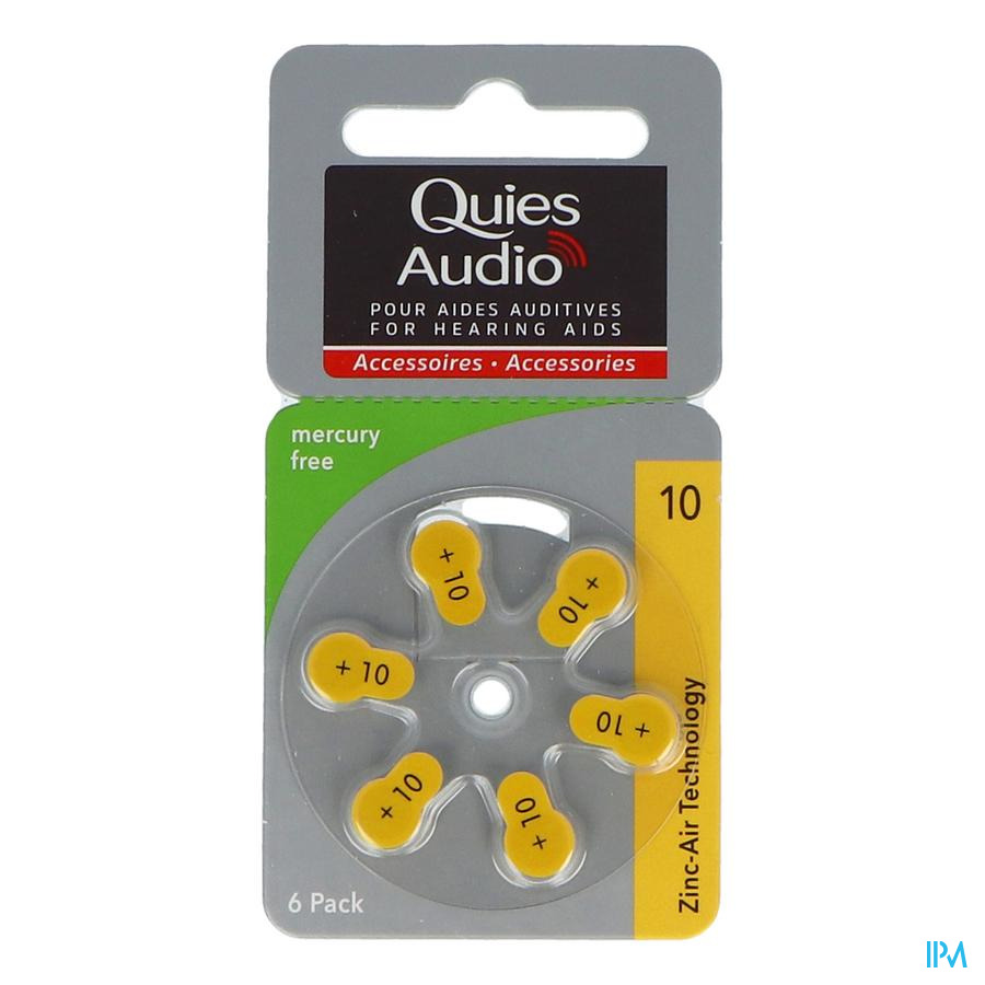 vignette Quies Audio Pile Auditive Modele 10 X6