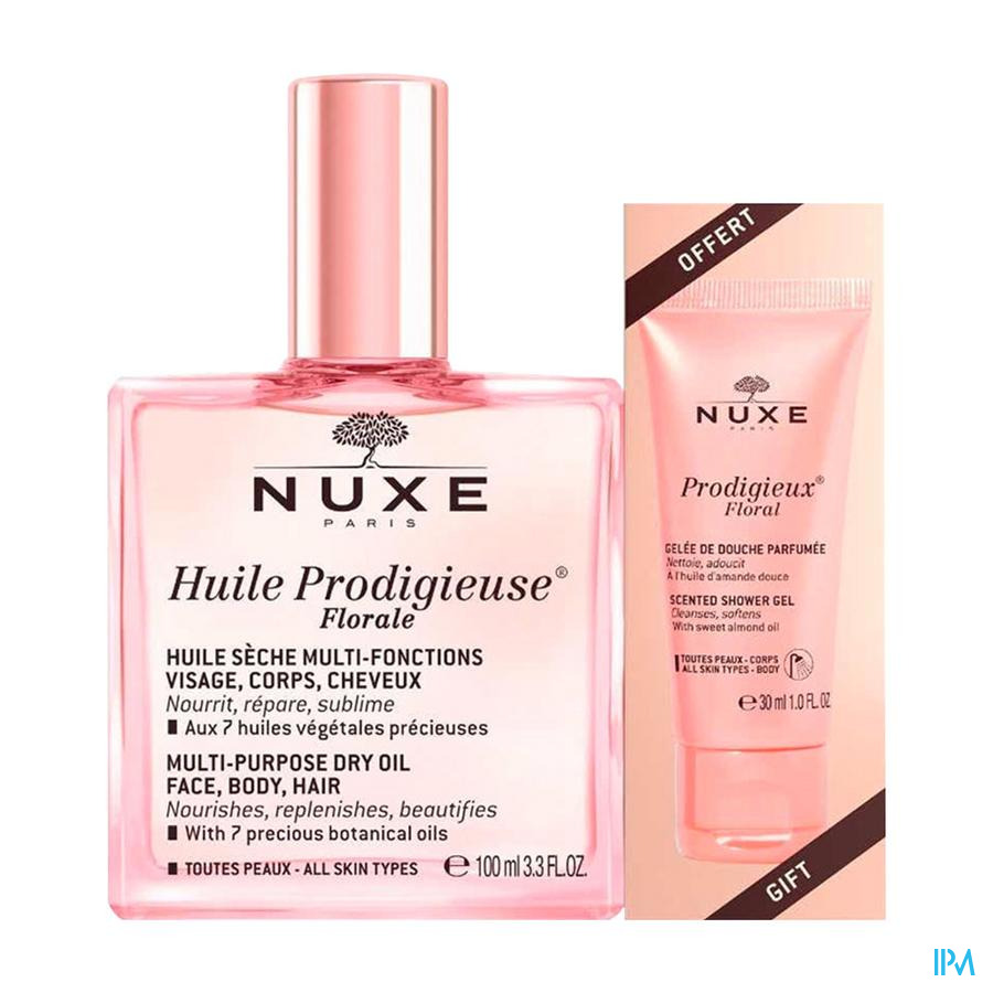 produit Nuxe Huile Prodigieuse Florale 100ml + Prodigieux Floral Gelee De Douche 30ml
