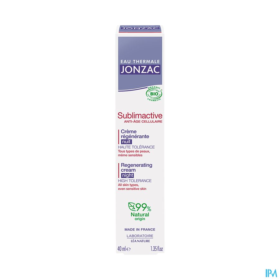 vignette JONZAC CREME REGENERANTE NUIT 40ML