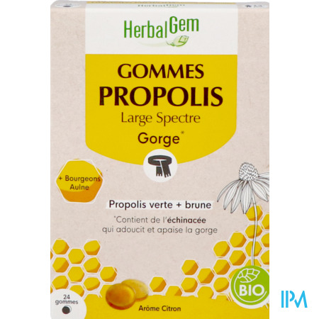 vignette Herbalgem Propolis Gommes Bio 24
