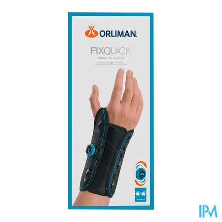 vignette Orliman Attelle De Poignet Fixquick Gauche Noir T4