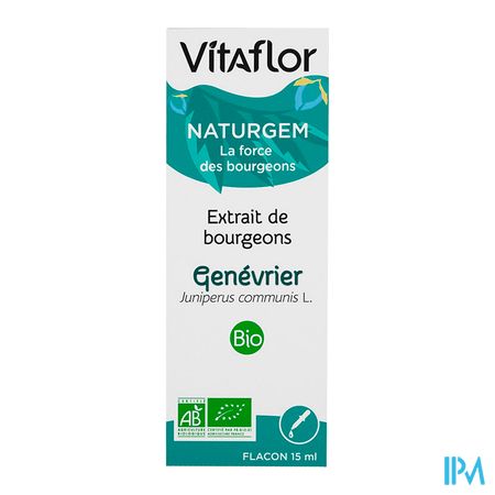 vignette Vitaflor Naturgem Extrait Bourgeon Bio Genevrie 15ml