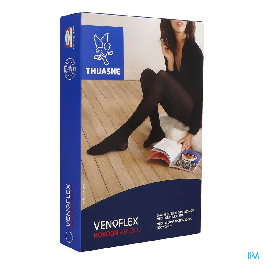 vignette Thuasne Venoflex2 Kokoon Absolu Bas Cuisse Autofixant Beige Naturel Normal T4