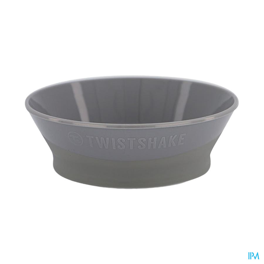 produit TWISTSHAKE ASSIETTE CREUSE GRIS PAST 6M+